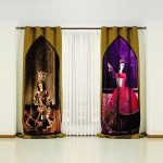 پنل دکور پرده طرح قاجار 1