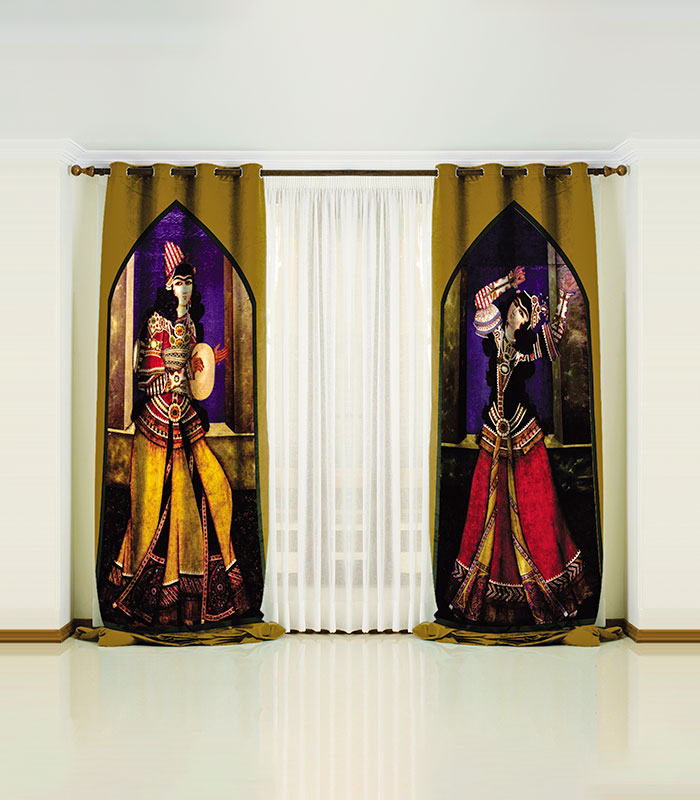 prnt-cur-qajar-2 پنل دکور پرده طرح قاجار 2 - Image 1