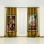 پنل دکور پرده طرح قاجار 4