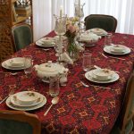 رومیزی مستطیلی طرح نازفر