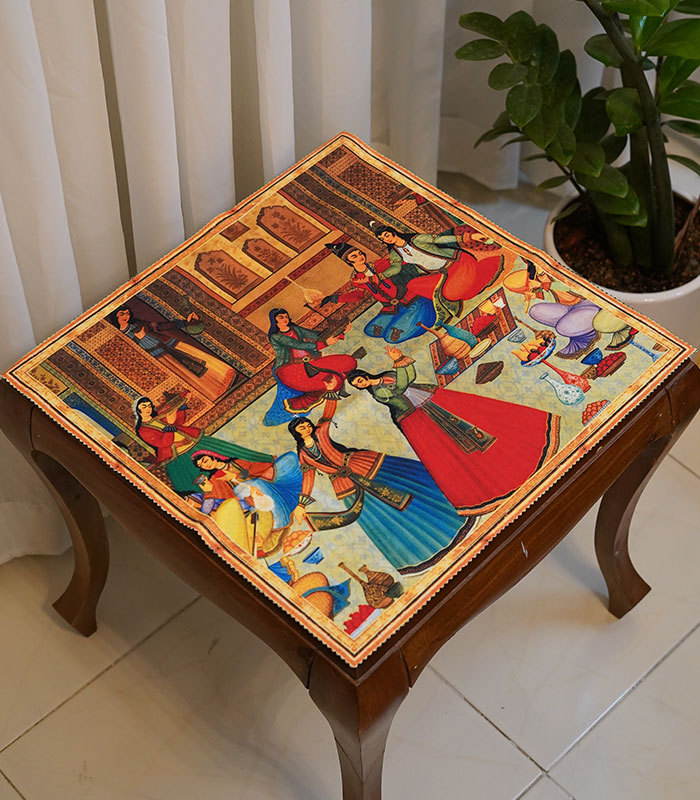 tclo-squ-mehregan رومیزی مربعی طرح مهرگان - Image 1