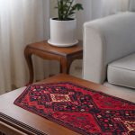 رانر گوشه مثلثی طرح نازفر تک گل