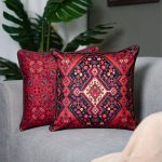 کاور کوسن مربعی طرح نازفر تک گل