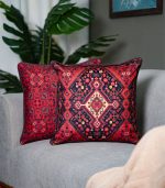 کاور کوسن مربعی طرح نازفر تک گل
